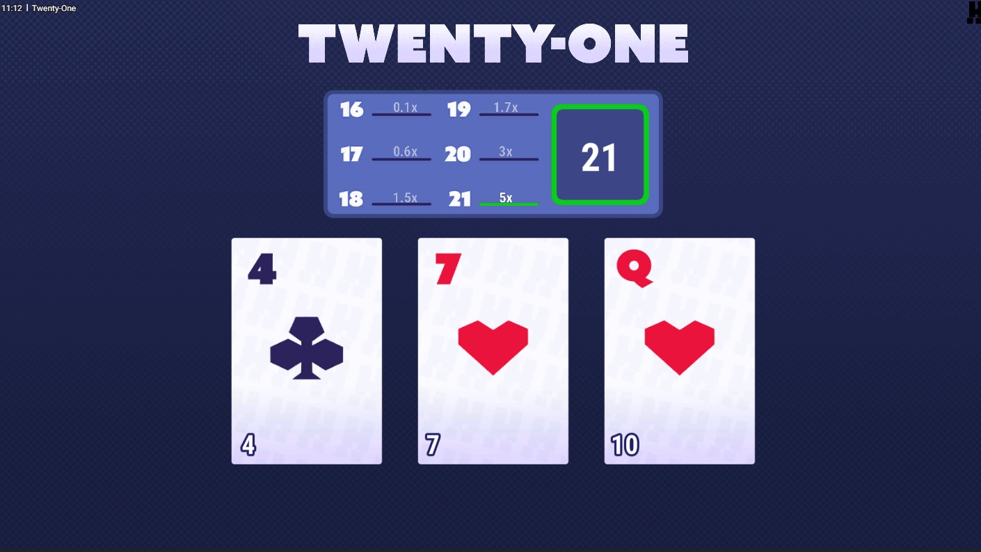 Игра 21 от сайта BetUnlim